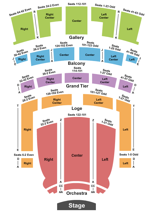 Orpheum Theatre The Wiz Seating Chart